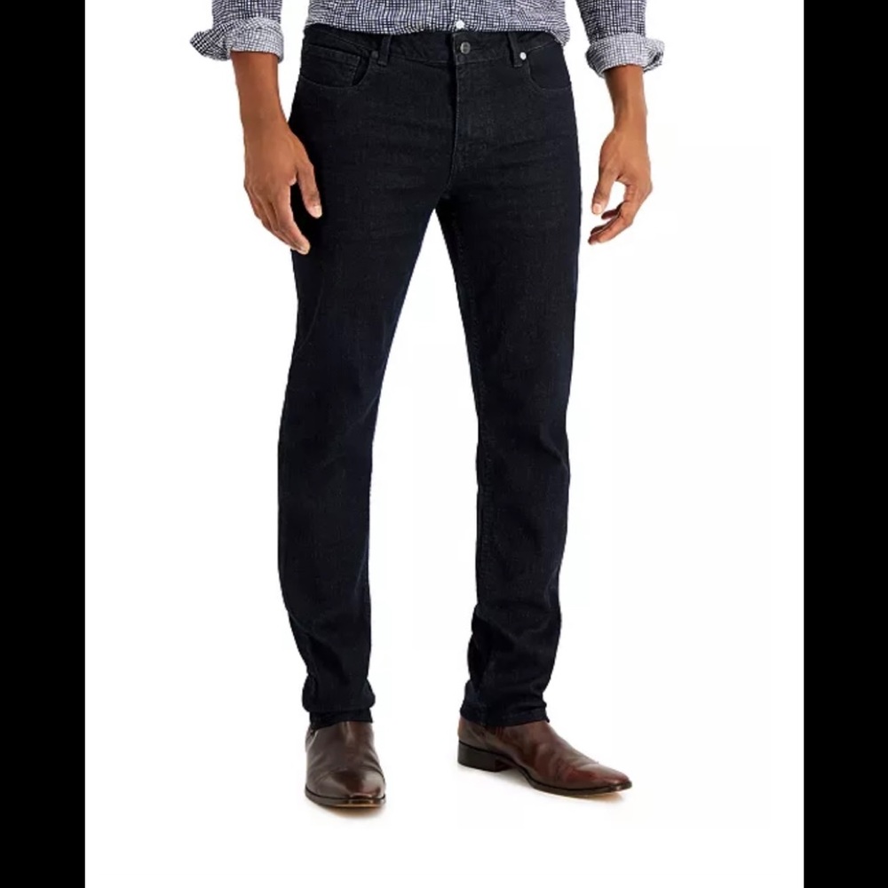 DKNY Bedford Slim Straight Raw Indigo Jeans